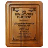 Walnut Lasered Plaque