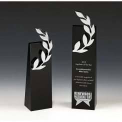 Victory Wreath Crystal Award