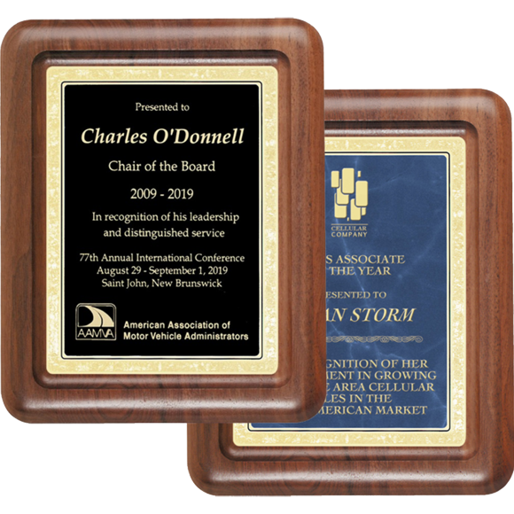 Walnut Ovation Wood Plaque