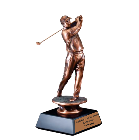 Bronze Golf Driver Award Trophy | Golf Tournament Statue | Paradise Awards