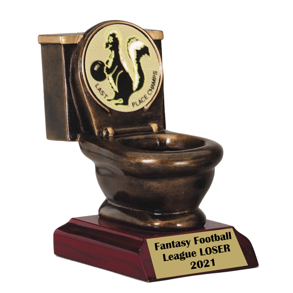 Fantasy Football Toilet Bowl Loser Trophy