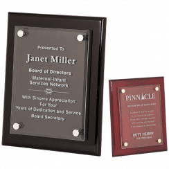 High Gloss Floating Acrylic Wood Plaque