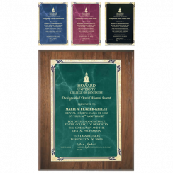 Solid Walnut Wood Plaque