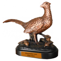 Bronze Pheasant Bird Award Statue