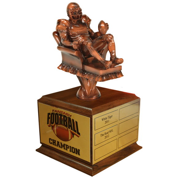 Fantasy Football Couch Coach Engraved Yahoo Fantasy Football Trophy