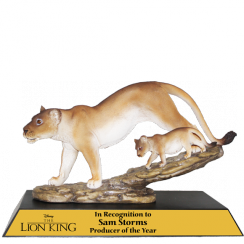 Spotted Leopard Award | Personalized Leopard Statue