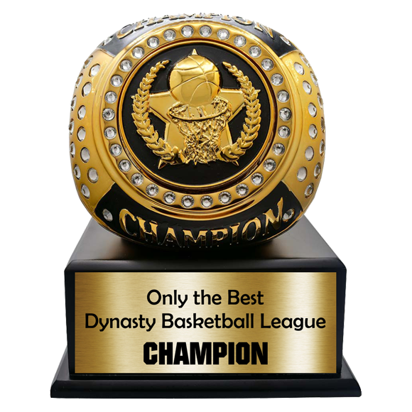Fantasy Basketball Custom Mega Ring Trophy Engraved Basketball Ring