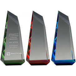 Radiant Pinnacle Crystal Award