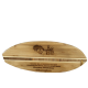 Surfboard Shaped Bamboo Plaque