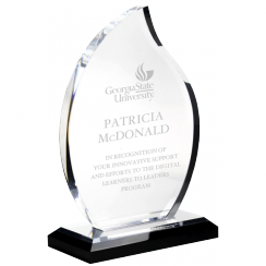 Trophy Award Custom Engraved Skyline Appreciation Acrylic Award UK Shooting Star-322015