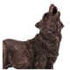 Bronze Standing Wolf Trophy