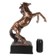 Large Rearing Bronze Horse Trophy