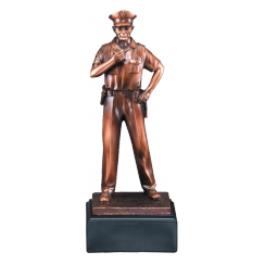 Bronze Law Enforcement Policeman Trophy