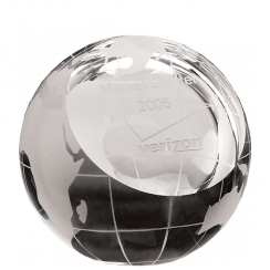 Crystal Globe Paperweight