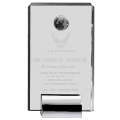 Crystal Rectangle Globe Award