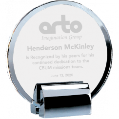 Crystal Circle Plaque