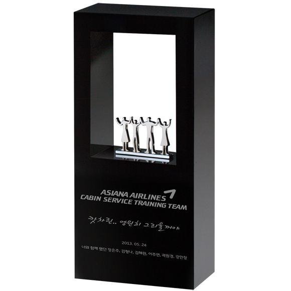 Teamwork Window Crystal Award