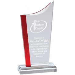 Red Wave Acrylic Award