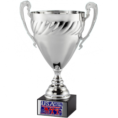 Silver Swirl Trophy Cup