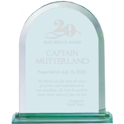 Arched Glass Dome Award