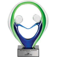Green Teamwork Eclipse Artglass Award