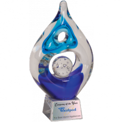 Water Drop Art Glass Award