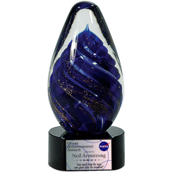 Dark Blue Swirl Egg Award