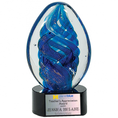 Light Blue Swirl Egg Award