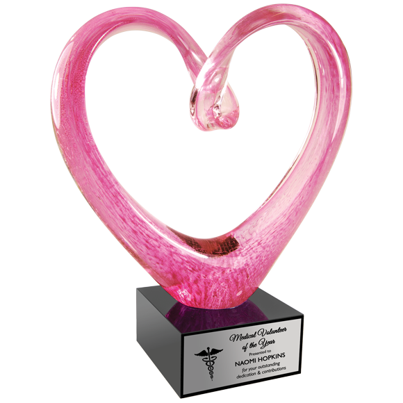 Glass Heart PREMIERE SCREENING グッズ Heart Ornament, Garnet - Luke Adams Glass Blowing Studio