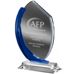 The Blue Medallion Crystal Award