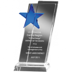 Rising Glory Star Crystal Award