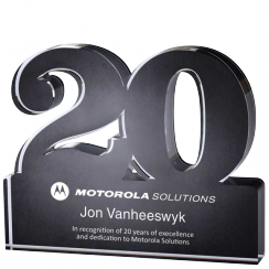 20 Years of Service Free Standing Award