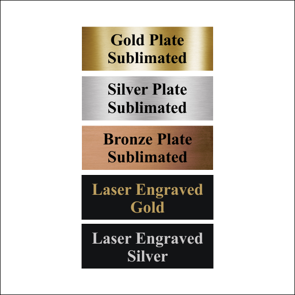 Personalized Metal Trophy Plate