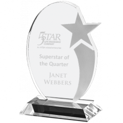 Crystal Oval Star Award