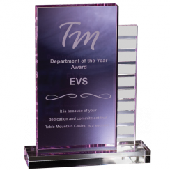 Crystal Purple Rectangle Award