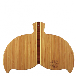 Whale Tail Shaped Bamboo Plaque
