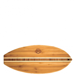 Surfboard Shaped Bamboo Plaque