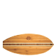 Surfboard Shaped Bamboo Plaque