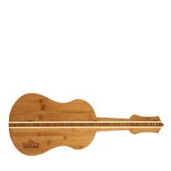 Ukulele Shaped Bamboo Plaque