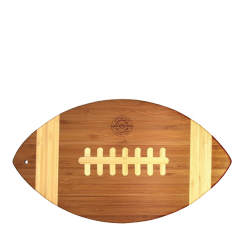 Football Shaped Bamboo Plaque