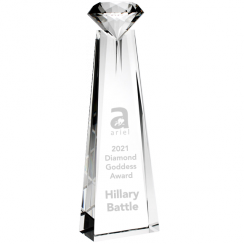 Diamond Goddess Crystal Award