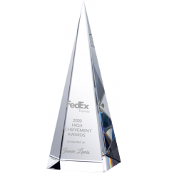 Pyramid Tower Crystal Award