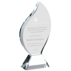 Twisted Flame Crystal Award