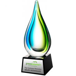 Tropical Rain Artglass Award