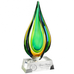 Rainforest Drop Artglass Award