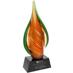 Orange Shell Artglass Award