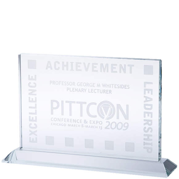 Horizontal Glass Rectangle Award