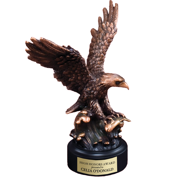 Eagle Branch Trophy Large Bronze Eagle Trophy Paradise Awards