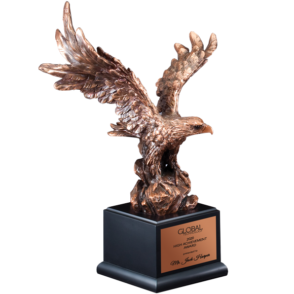 Pearched Glory Eagle Trophy Bronze Military Eagle Trophy Paradise