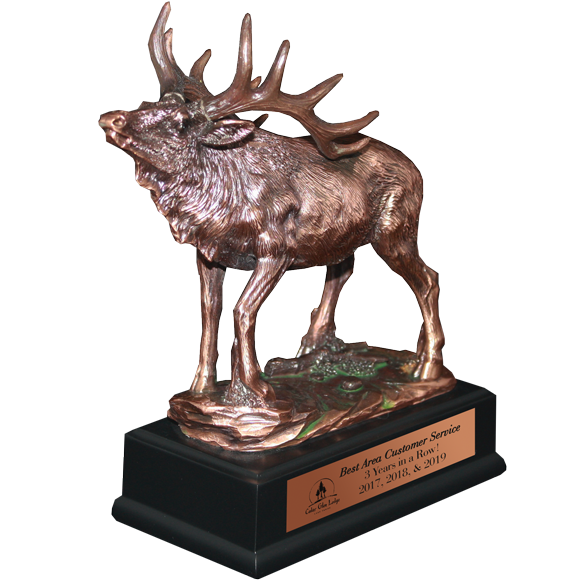 Bronze Giant Elk Trophy Bronze Elk Award Statue Paradise Awards